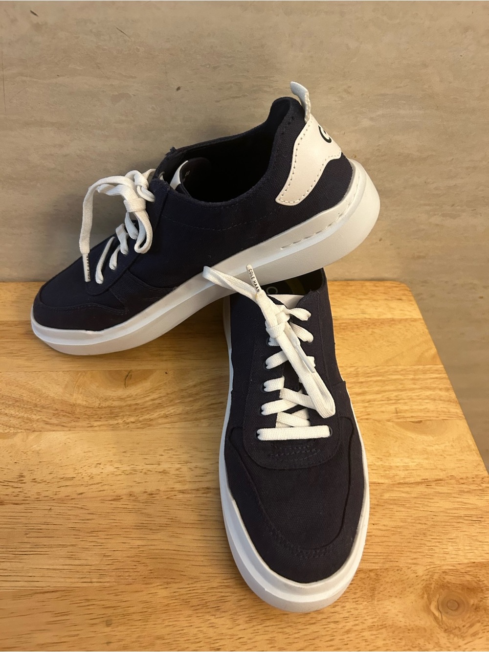 Cole Haan Women's GrandPrø Rally Canvas Court Sneakers Marine Blue
/ Optic White